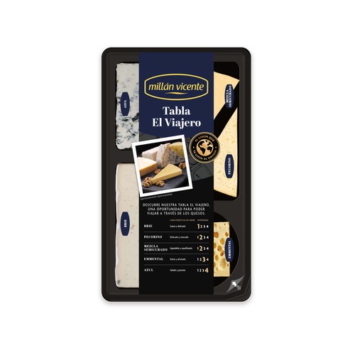 MILLÁN VICENTE Tabla surtido de quesos tradicional 250 g.