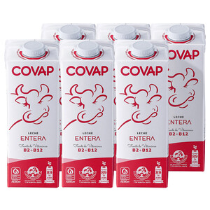 precios Covap Leche Entera De Vaca De Origen Español 6 X 1L. en Alcampo