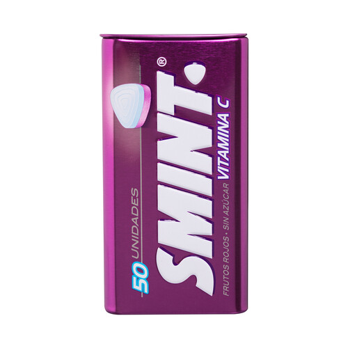 SMINT Caramelos comprimidos de frutos rojos sin azúcar SMINT 35 g.