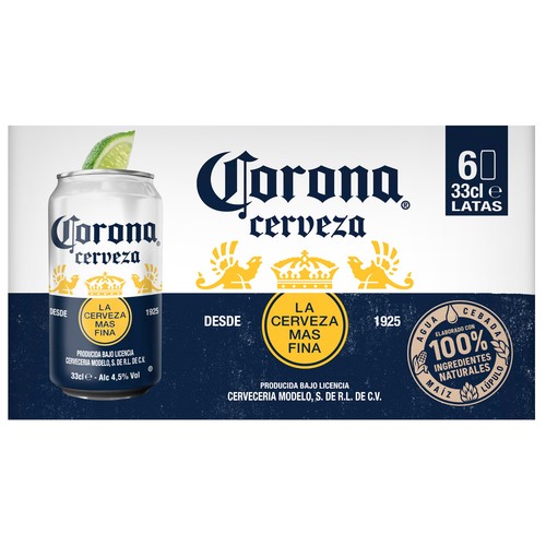 CORONA Pack cerveza mejicanas 6 uds. x33 cl.