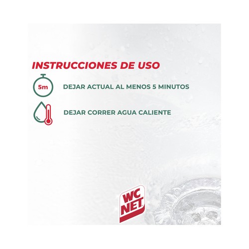 WC NET Desatascador de tuberías profesional TURBO 1 l.