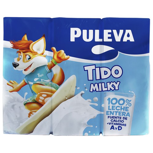 PULEVA Tido Leche entera 6 x 200 ml.