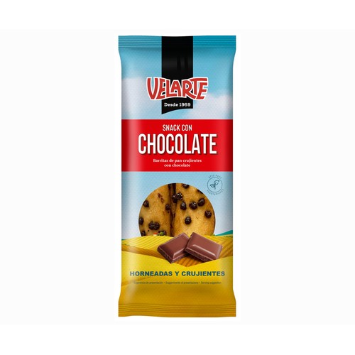 VELARTE Snacks horneados rosquilleta chocolate 70 g.