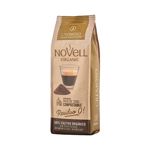 Novell Organic Café molido compostable cremoso, de cultivo ecológico 250 g.