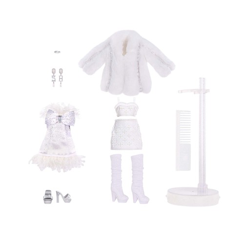 Muñeca blanco y negro Natasha Zima con accesorios, RAINBOW HIGH Shadow.