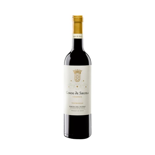 CONDE DE SIRUELA  Vino tinto crianza con D.O. Ribera del Duero botella 75 cl.