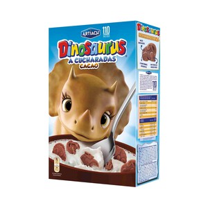 Imagen de DINOSAURUS Galletas con cereales y cacao con forma de dinosaurios 320 g.