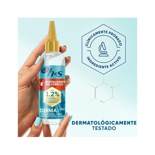 H&S Derma xpro Sérum capliar sin aclarado con acción revitalizante, especial cabellos secos y debilitados 145 ml.