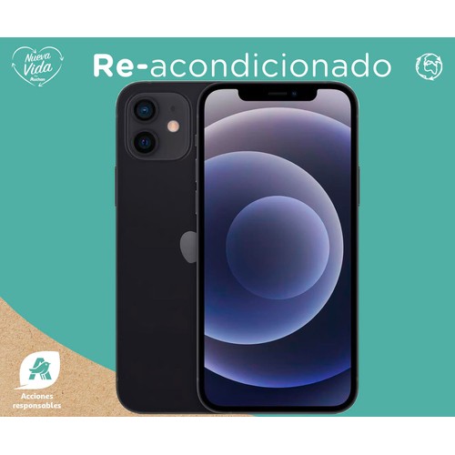 Apple iPHONE 12 256GB negro (REACONDICIONADO), 15,49cm (6,1), Chip