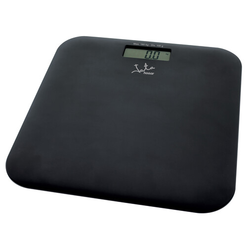 Báscula electrónica de baño con diseño extraplano, color negro