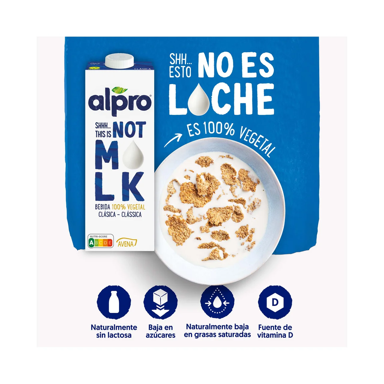 Not milk Bebida de avena 100% vegetal 8 x 1 l.