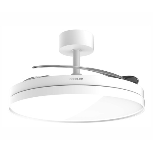 Ventilador de techo CECOTEC EnergySilence Aero 2440 Invisible Pure White, 30W, temporizador hasta 6 horas, 6 velocidades, 3 aspas