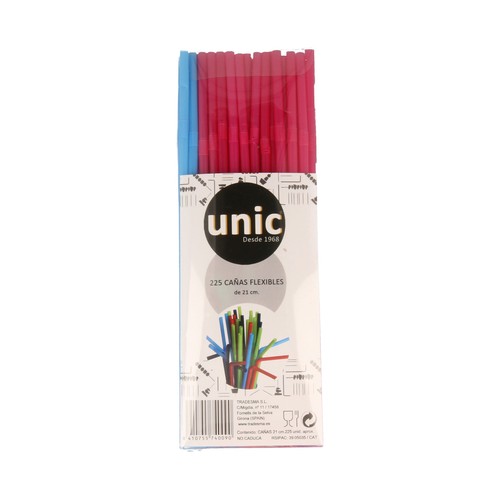 Estuche de 25 pajitas flexibles TRADESMA 1 unidad.