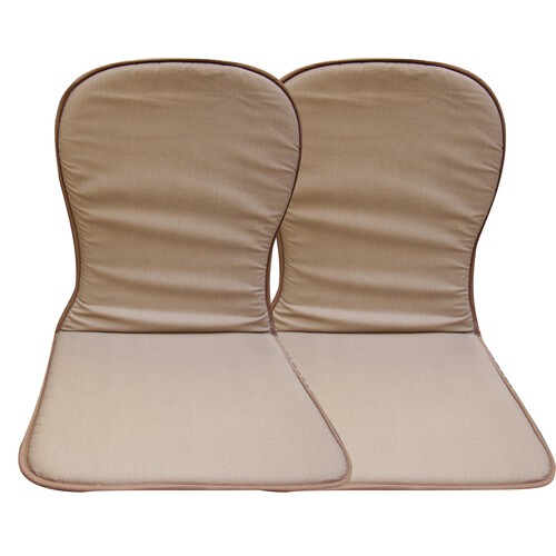 Set de 2 cojines para sillas con respaldo alto, medidas 80x45x3.5 cm PRODUCTO ALCAMPO.
