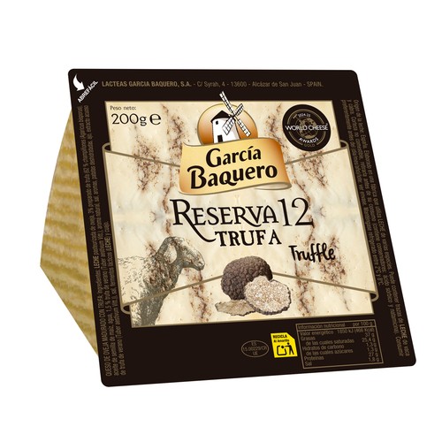 GARCÍA BAQUERO Queso de oveja reserva, con trufa GARCÍA BAQUERO 200 g.