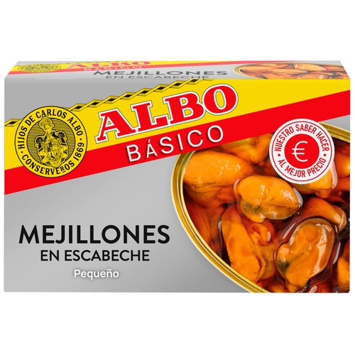 ALBO Mejillones en escabeche - Lata 69g.