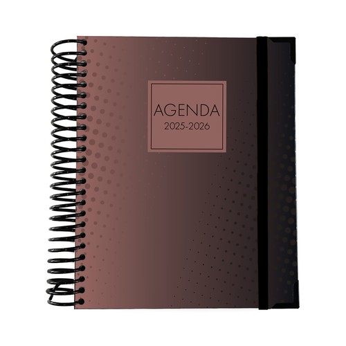 Agenda escolar 25/26, surtido de colores y diseños, MIMBEK.