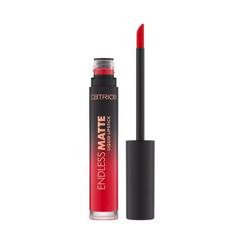 CATRICE Endless matte tono 060 Red flag, rosado intenso Barra de labios líquida mate.