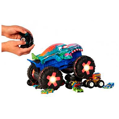 HOT WHEELS Coche radio control Mega Wrex Monster Trucks, +5 años.