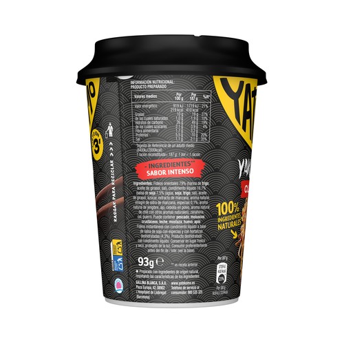 YATEKOMO Fideos Orientales instantáneos (noodles) 93 g.