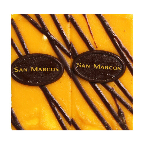 Bandeja con 2 trocitos de pastel de San Marcos PASTELERÍA 2 x 80 gr.