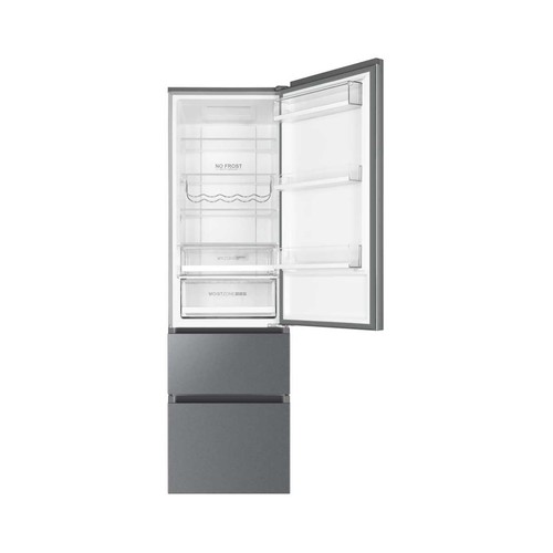 Frigorífico combi 200cm HAIER A3FE837CGJ NO FROST, clasificación energética: D, H: 200,5cm, A: 59,5cm, F: 67,7cm, capacidad total: 371L.