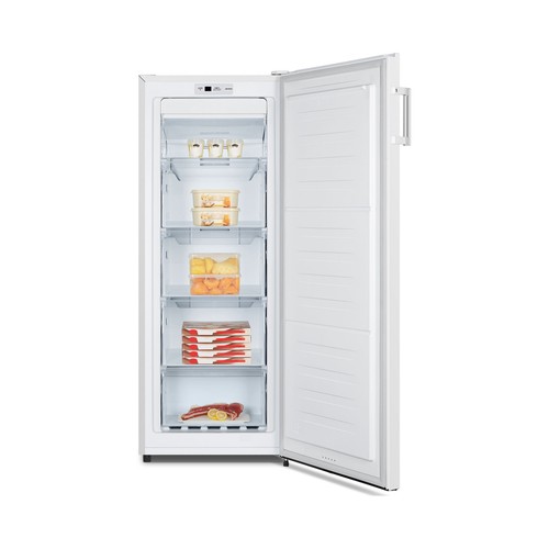 Congelador vertical HISENSE FV191N4AW1 clasificación energética: F, H:143,4cm, A: 55cm, F: 55,7cm, capacidad total: 155L.