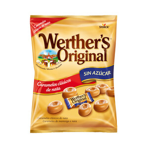 WERTHER'S ORIGINAL Caramelos sin azúcar WERTHER'S ORIGINAL 90 g.