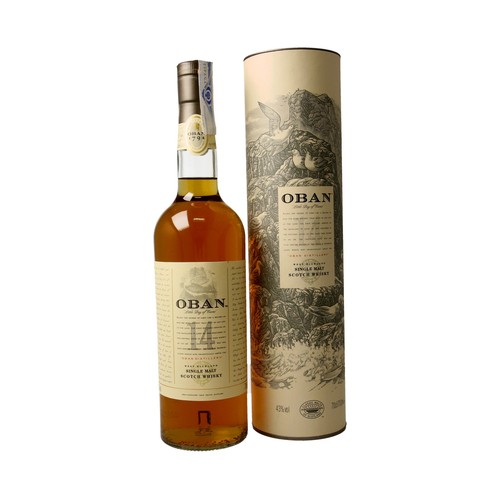 OBAN Whisky single malt 14 años botella 70 cl.