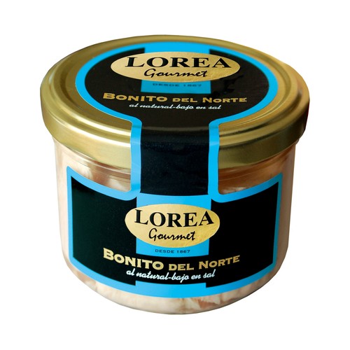 LOREA Gourmet Bonito del Norte al natural bajo en sal 225 g.