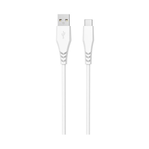 Cable USB A a USB C QILIVE 600183157 , longitud 0,6 metros, color blanco.