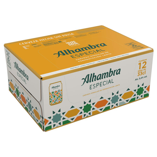 Cerveza ALHAMBRA LAGER SINGULAR pack de 12 uds. x 33 cl.
