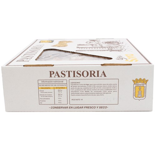 Lazos artesanos con azucar PASTISORIA 1000 g.