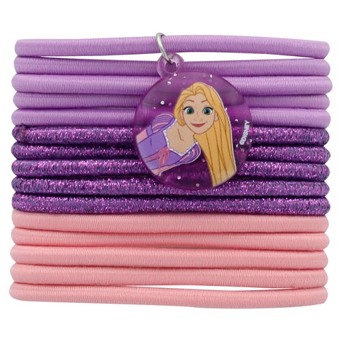 DISNEY Princess Gomas elásticas de colores para cabello grueso 15 uds.