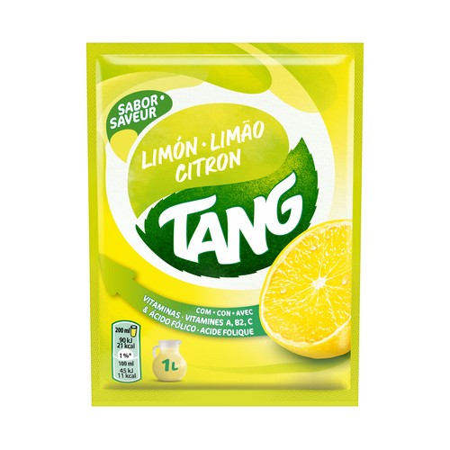 TANG Bebida de concentrado de limón en polvo sobre 30 g.