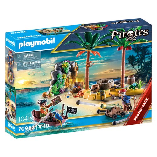 PLAYMOBIL isla del tesoro pirata con esqueleto