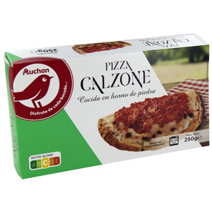 Imagen de AUCHAN Pizza calzone con jamón y queso cocida en horno de piedra 250 g. Producto Alcampo
