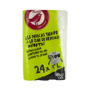 PRODUCTO ALCAMPO Papel higiénico doble capa 24 rollos