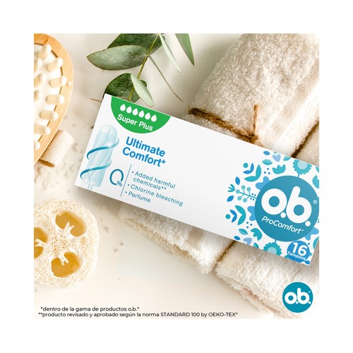 O.B. Pro comfort Tampones super plus 16 uds