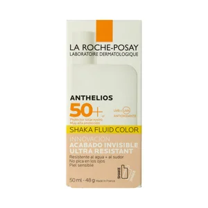 LA ROCHE POSAY Protector solar facial con color y acabado invisible y factor de protección 50+ LA ROCHE POSAY Anthelios 50 ml.