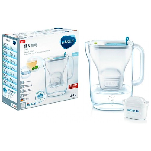 Jarra filtrante de 2,4 litros mas un filtro, BRITA Fill & Enjoy Style.