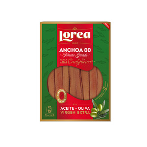Imagen de LOREA Filetes de anchoa del Cantábrico en aceite de oliva virgen LOREA 100 g.