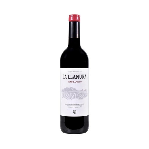 LA LLANURA Vino tinto con D.O. La Mancha botella 75 cl.