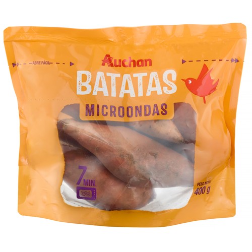 AUCHAN Batatas para microondas 400 g Producto Alcampo.