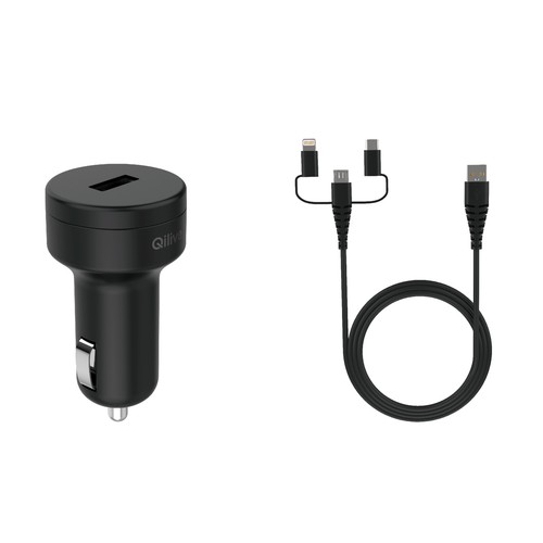 Cargador para el coche 10W + cable QILIVE 600161221