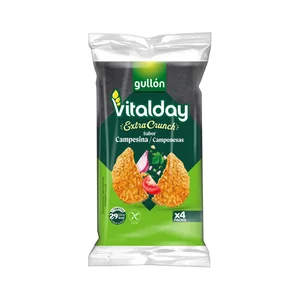 VITALDAY Tortitas de maíz crunch campesinas 93 g.