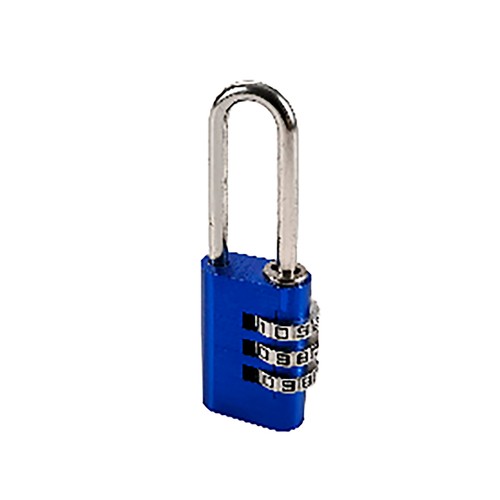 Candado de combinación con arco largo, seguridad 3, ALCAMPO.