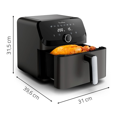 Freidora de aire MOULINEX EZ855H, 2020W, Capacidad 7,5L, 8 programas.