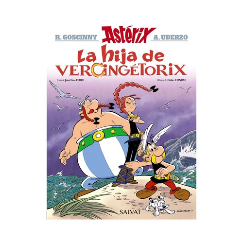 Asterix: la hija de Veringetorix, GOSCINNY, FERRI. Género: cómic. Editorial Bruño.