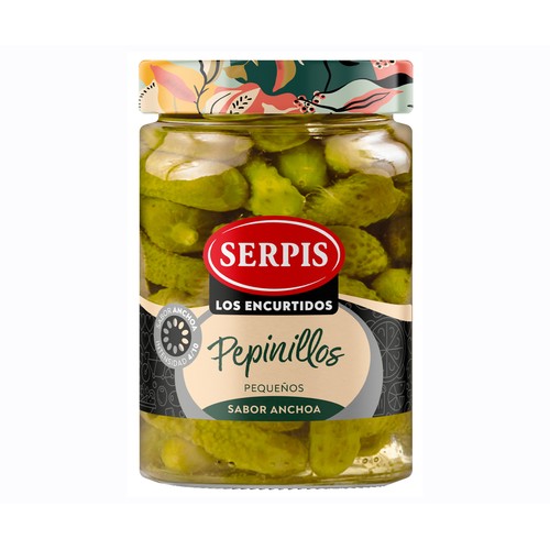 SERPIS Pepinillos sabor anchoa 140 g.